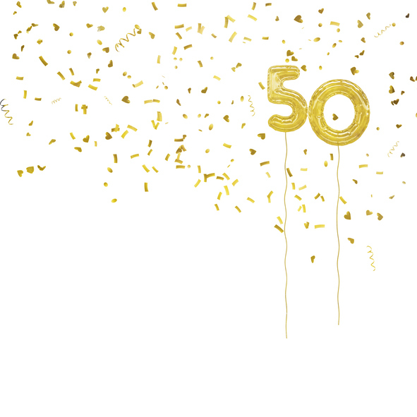 50 jaar ballon