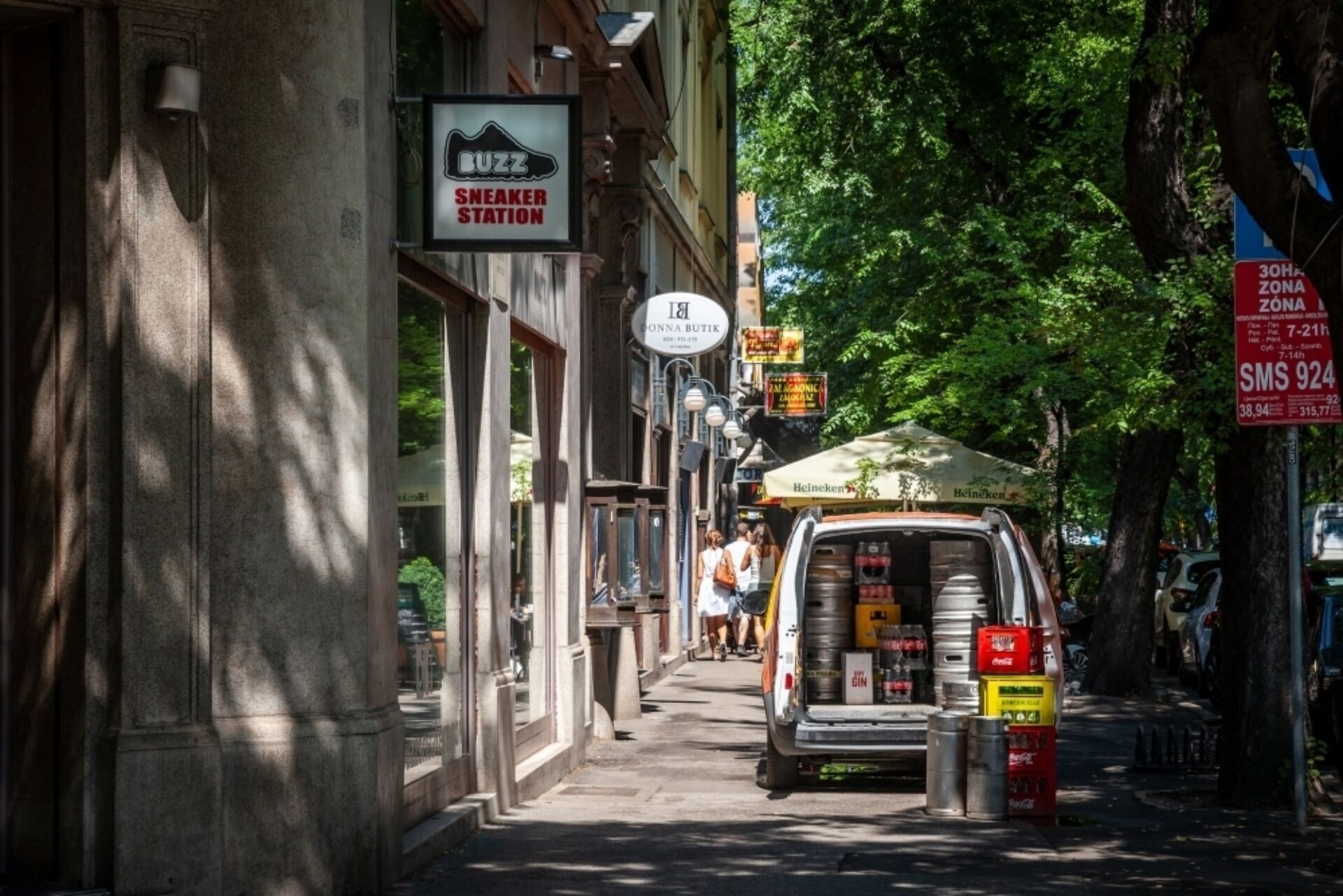 Bestelbus Horeca binnenstad