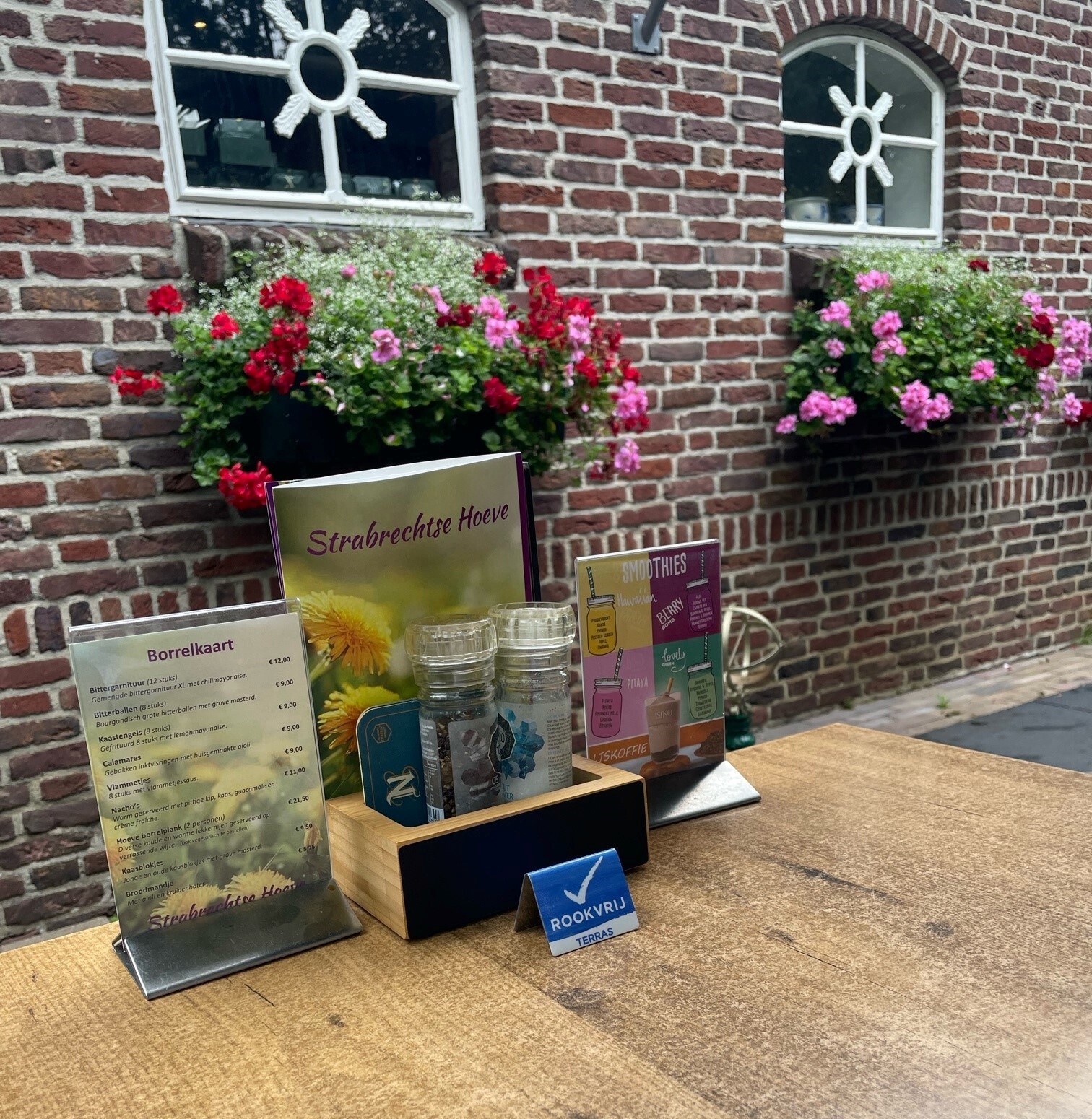 Foto rookvrij terras bordje