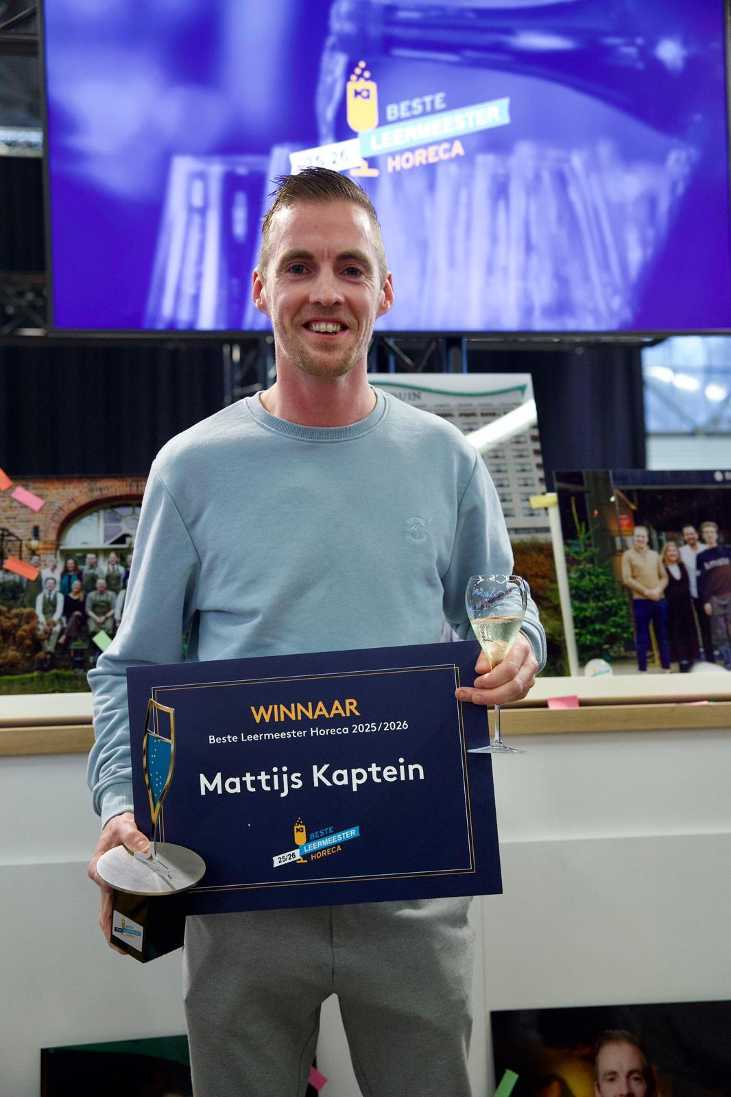 Mattijs Kaptein Beste Leermeester Horeca 2025 2026 Liesbeth Dingemans 2