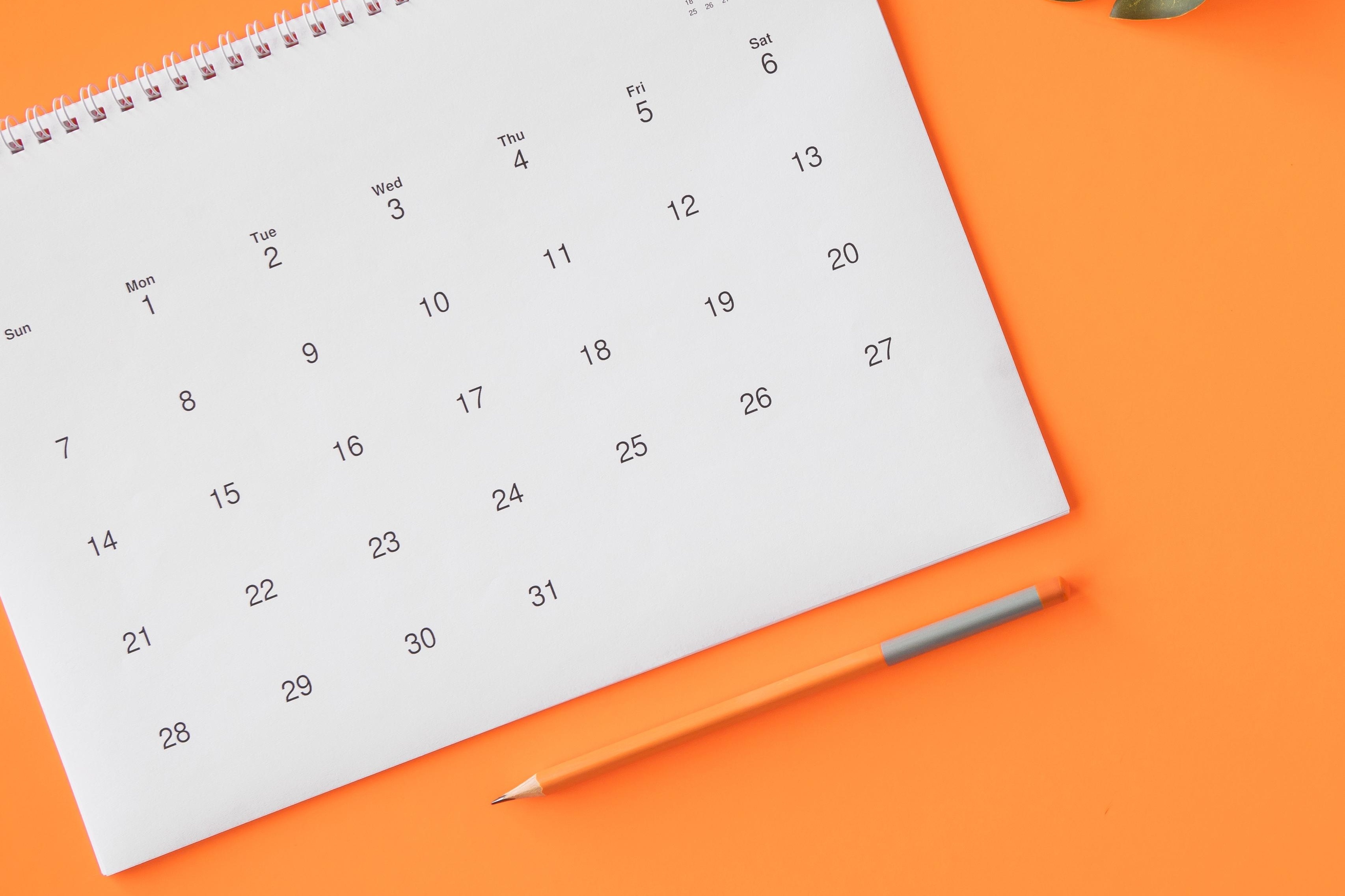 Save the date agenda kalender2