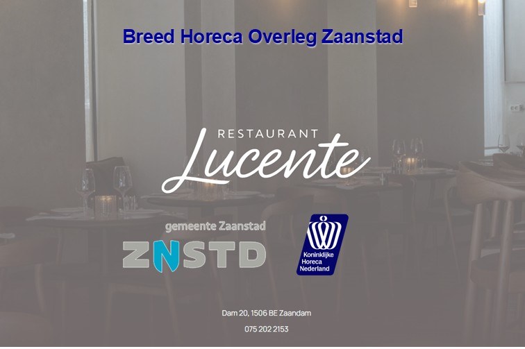 Uitnodiging Breed Horeca Overleg Zaanstad