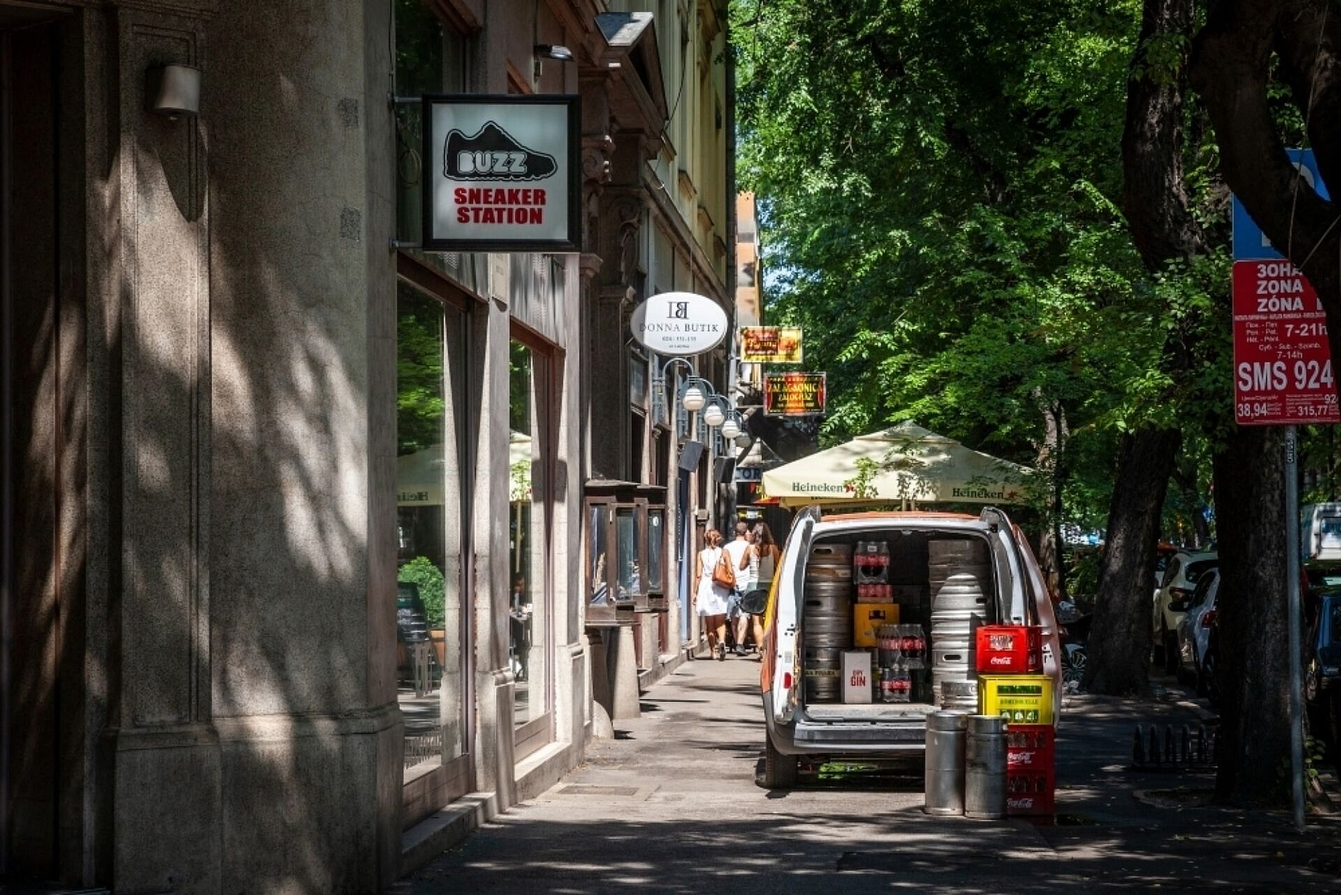Bestelbus Horeca binnenstad
