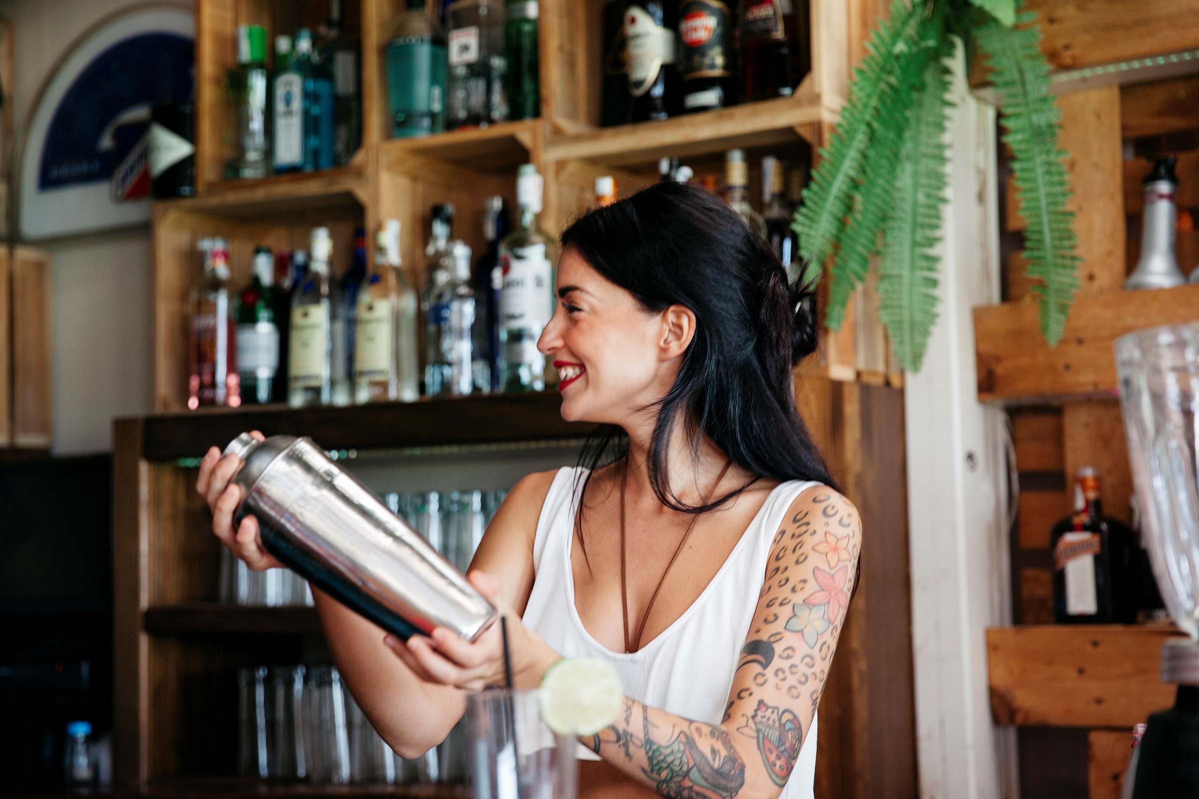 Barvrouw cafe kroeg drank
