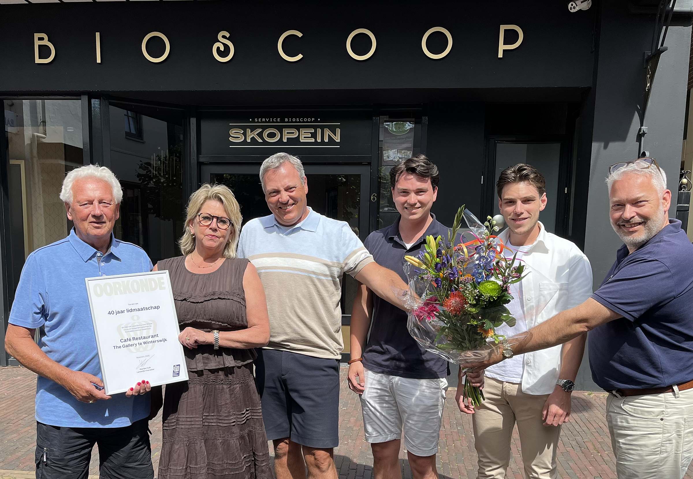 Felicitaties bioscoop Skopein