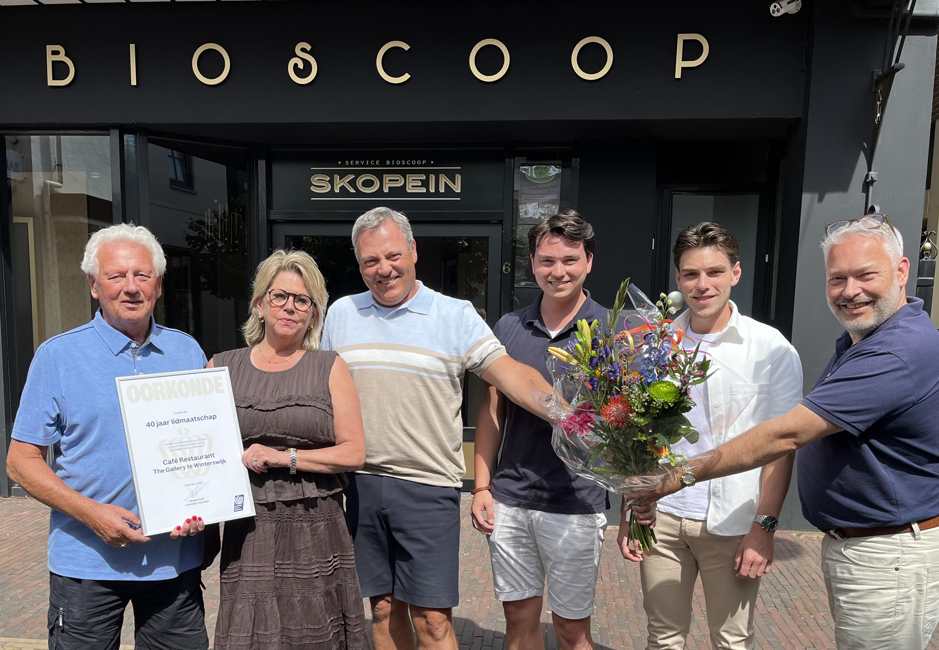 Felicitaties bioscoop Skopein