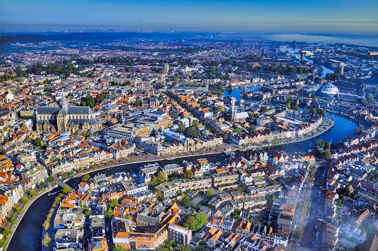 Haarlem stad van boven