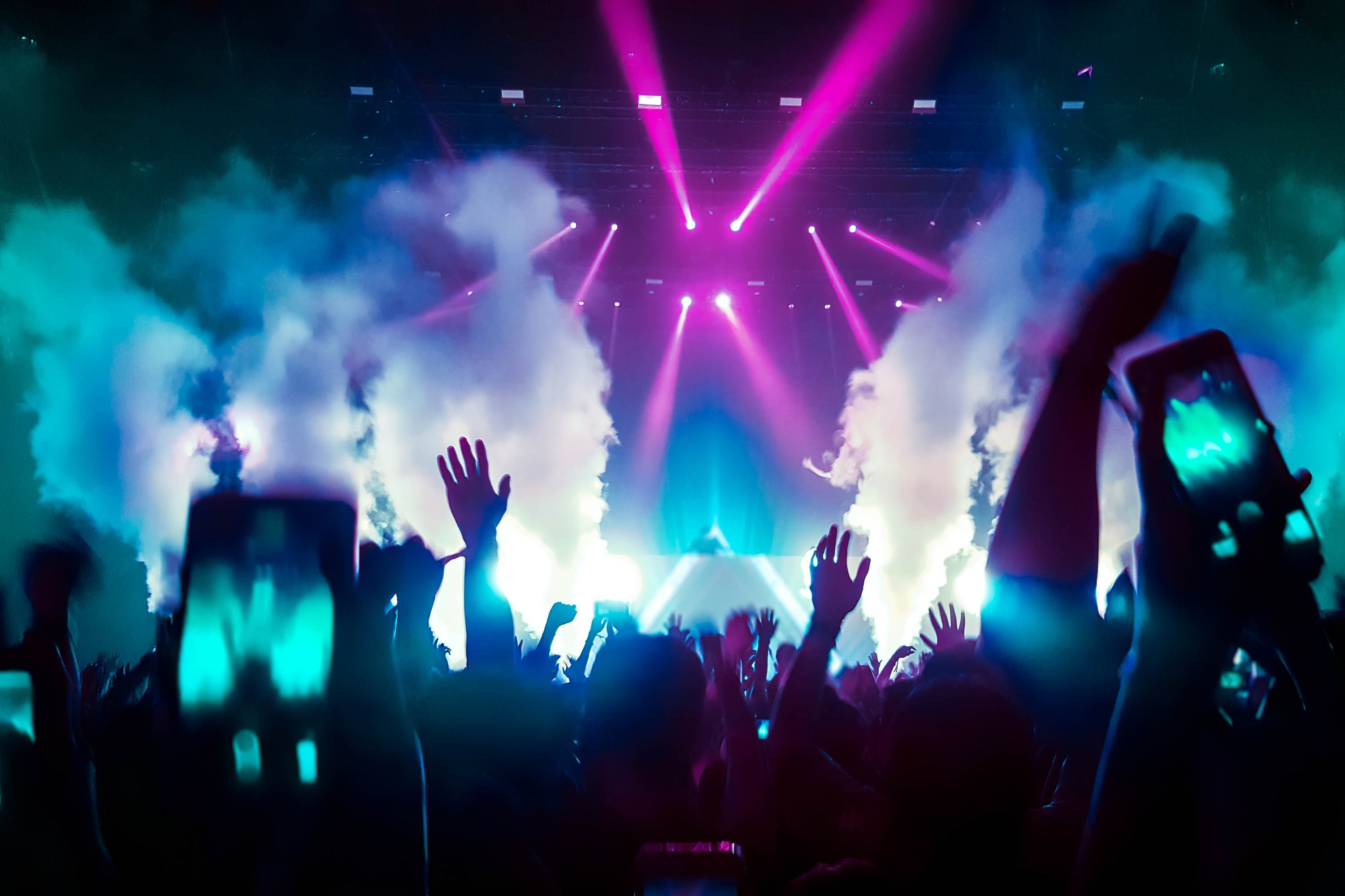 Happy people dance nightclub party concert 1