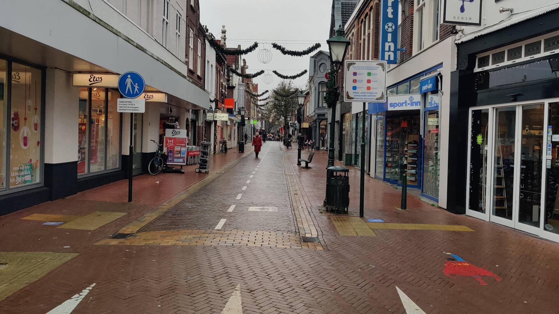 Lege winkelstraten corona