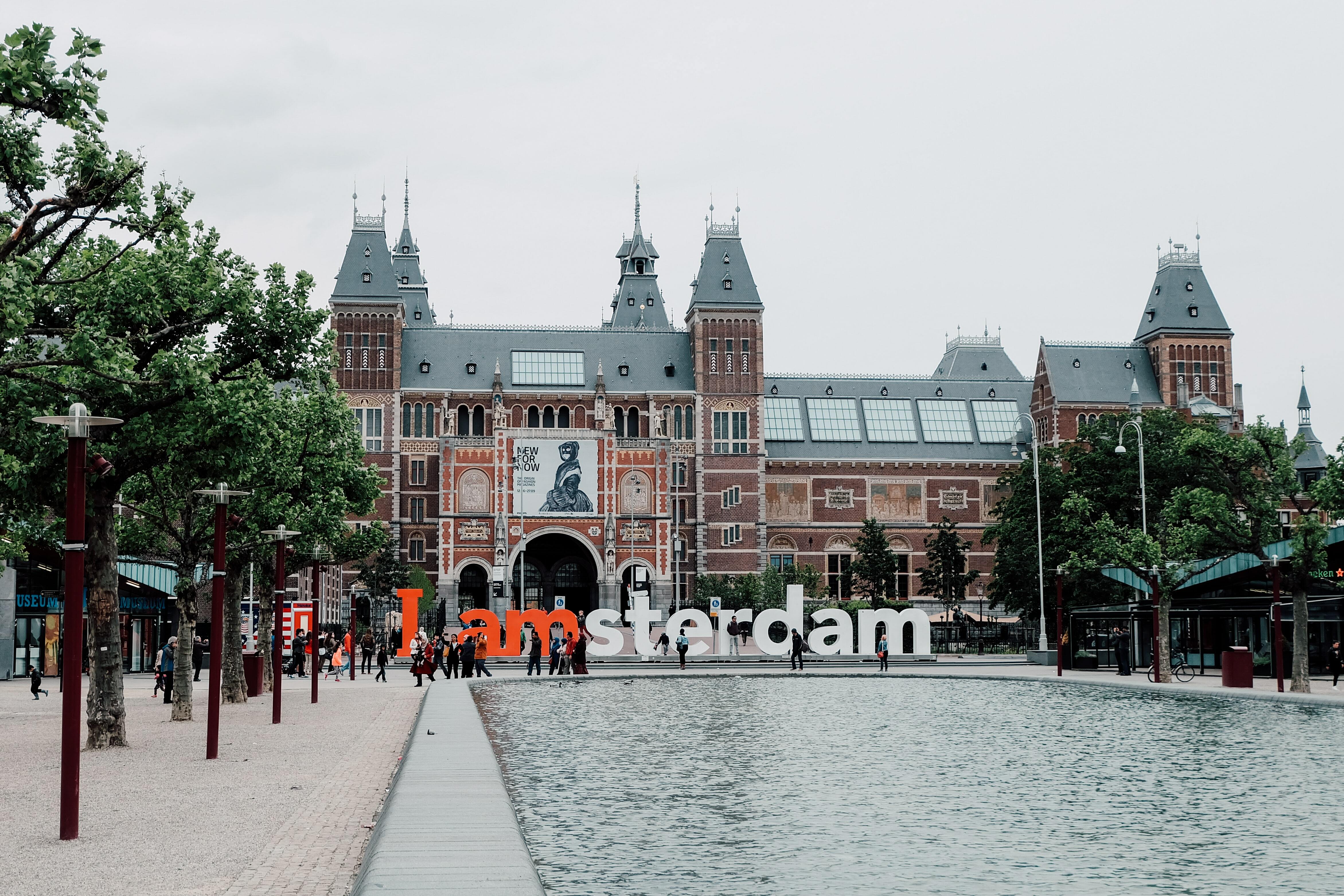 Amsterdam Rijksmuseum vijver