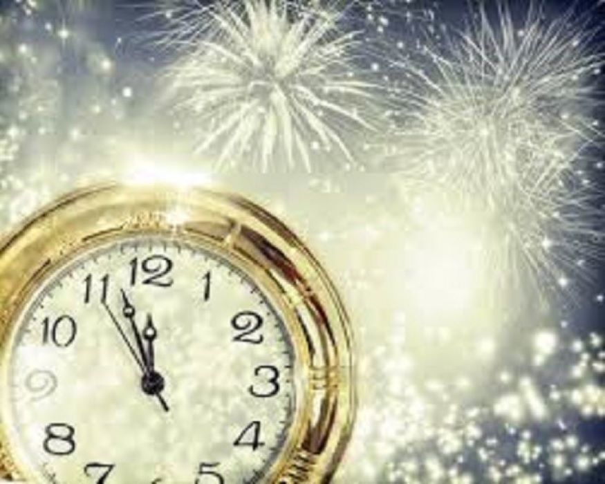 Nieuwjaar klok