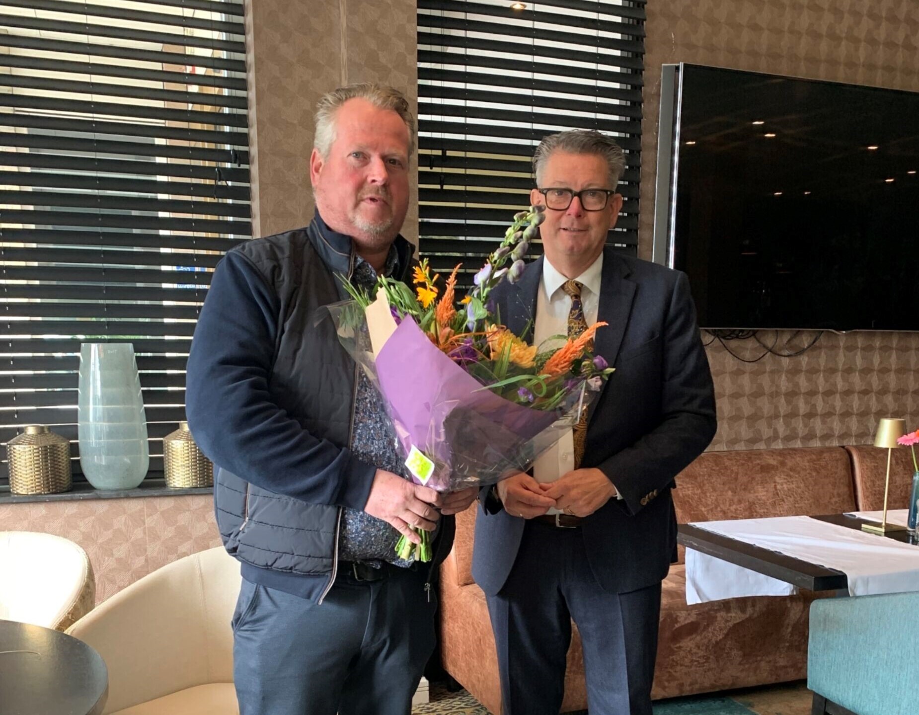 Ton Duivenvoorden en Geert te Velde vierkant