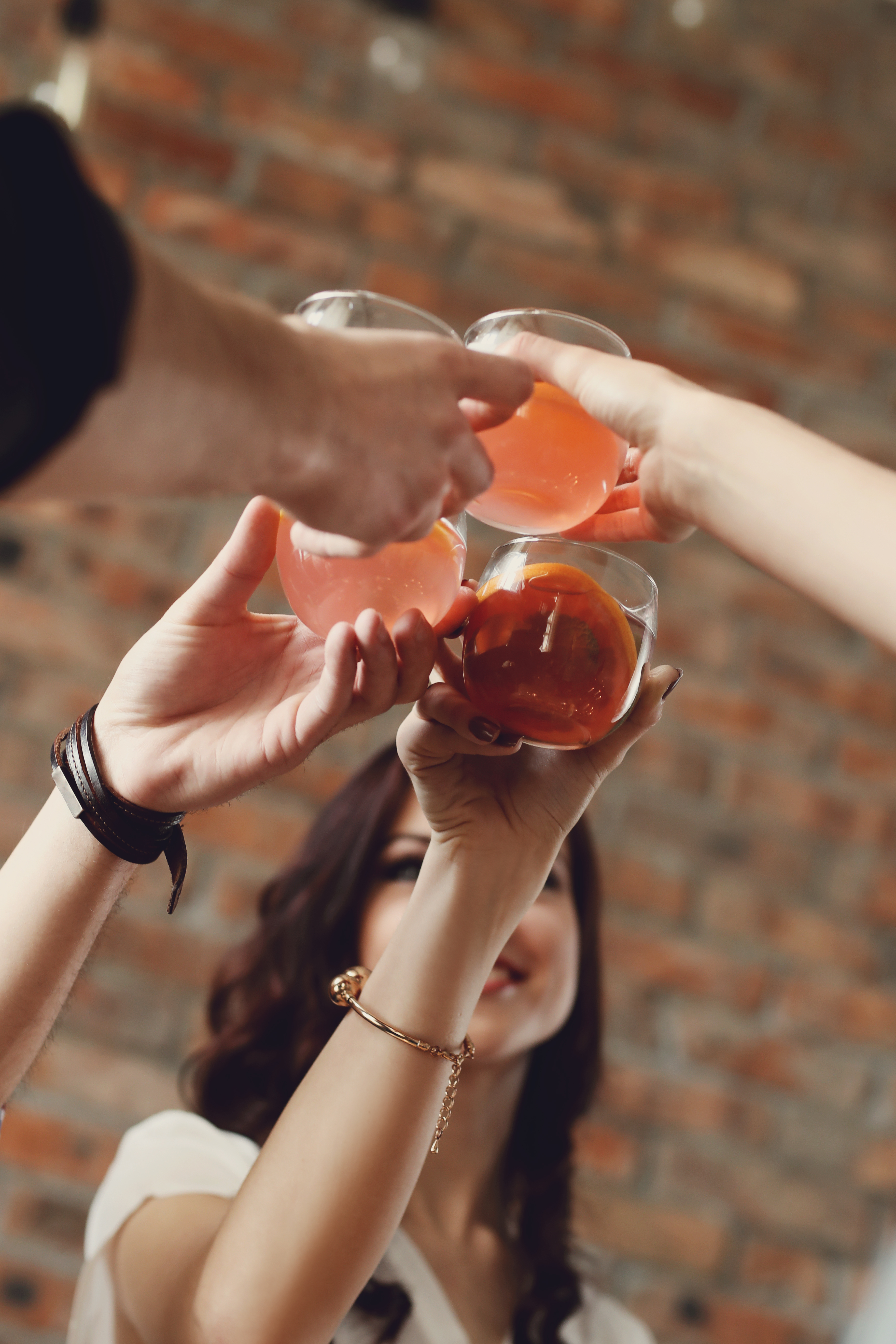 Friends having party