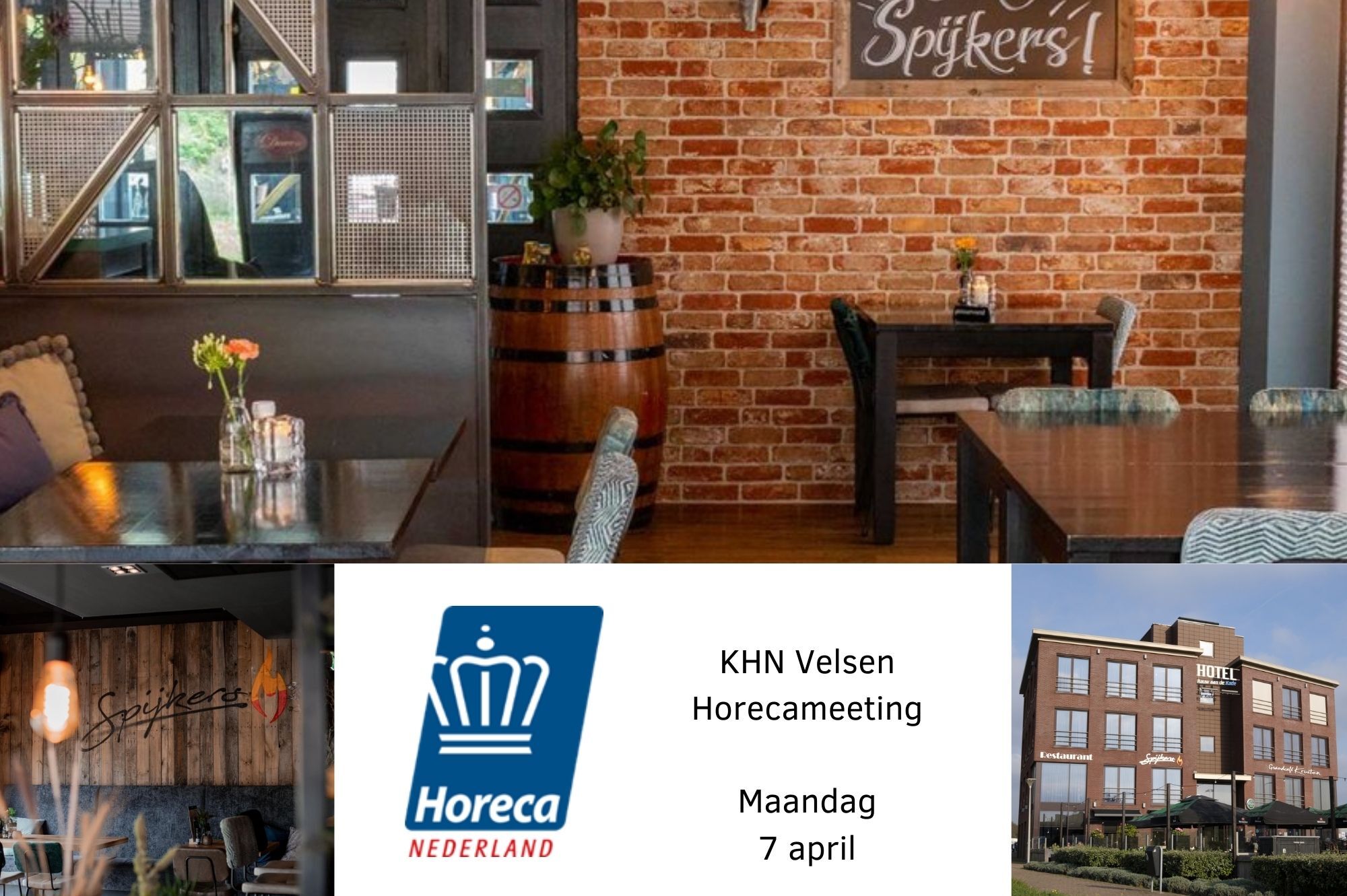 KHN Velsen Banner Horecameeting uitnodiging 350 x 233 mm