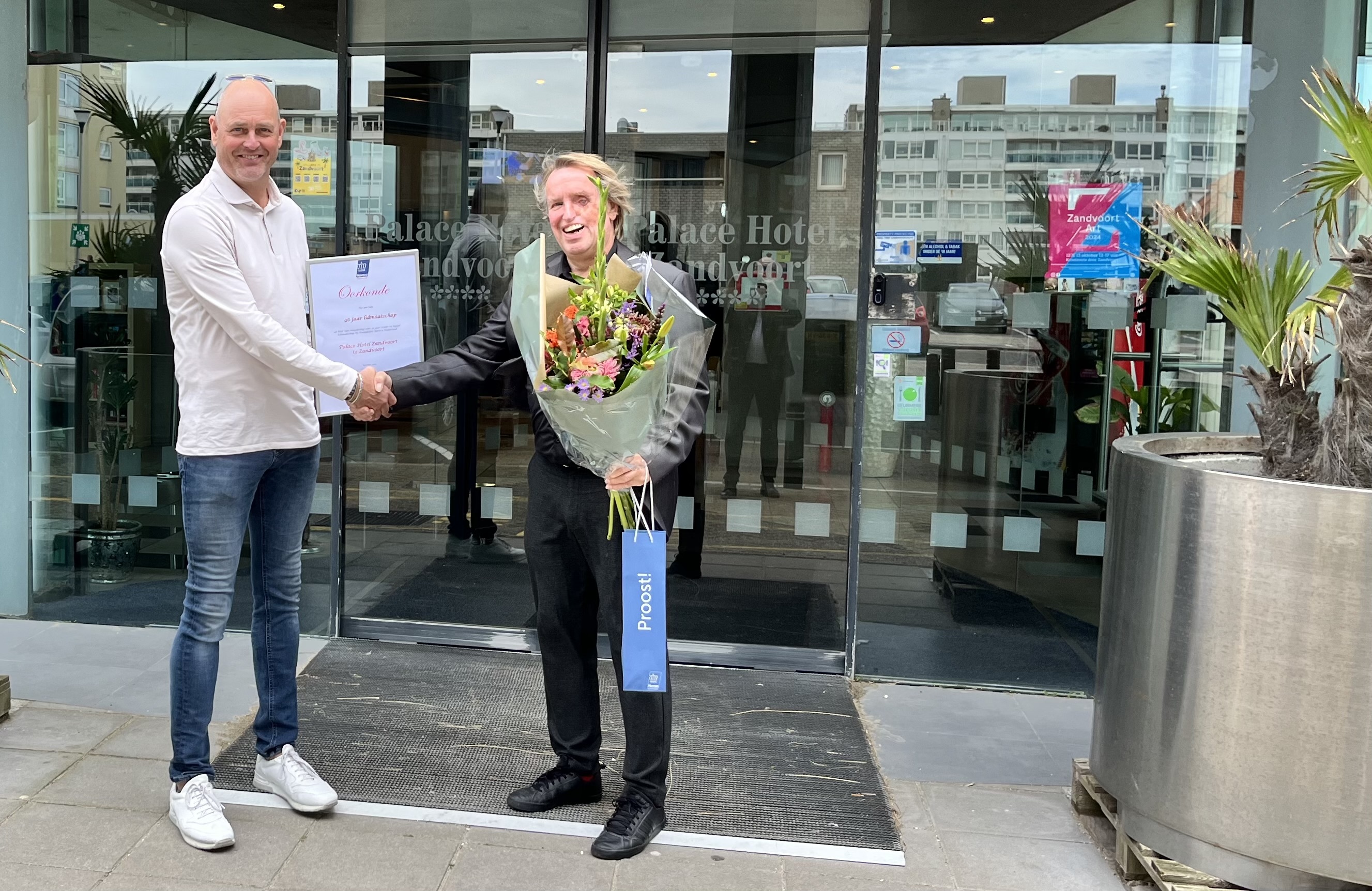 Palace Hotel Zandvoort 40 jaar lid van KHN