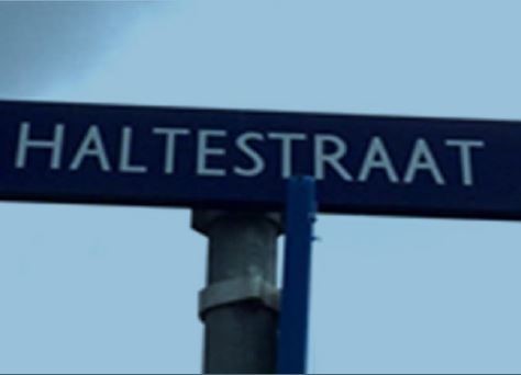 Zandvoorthaltestraatbord