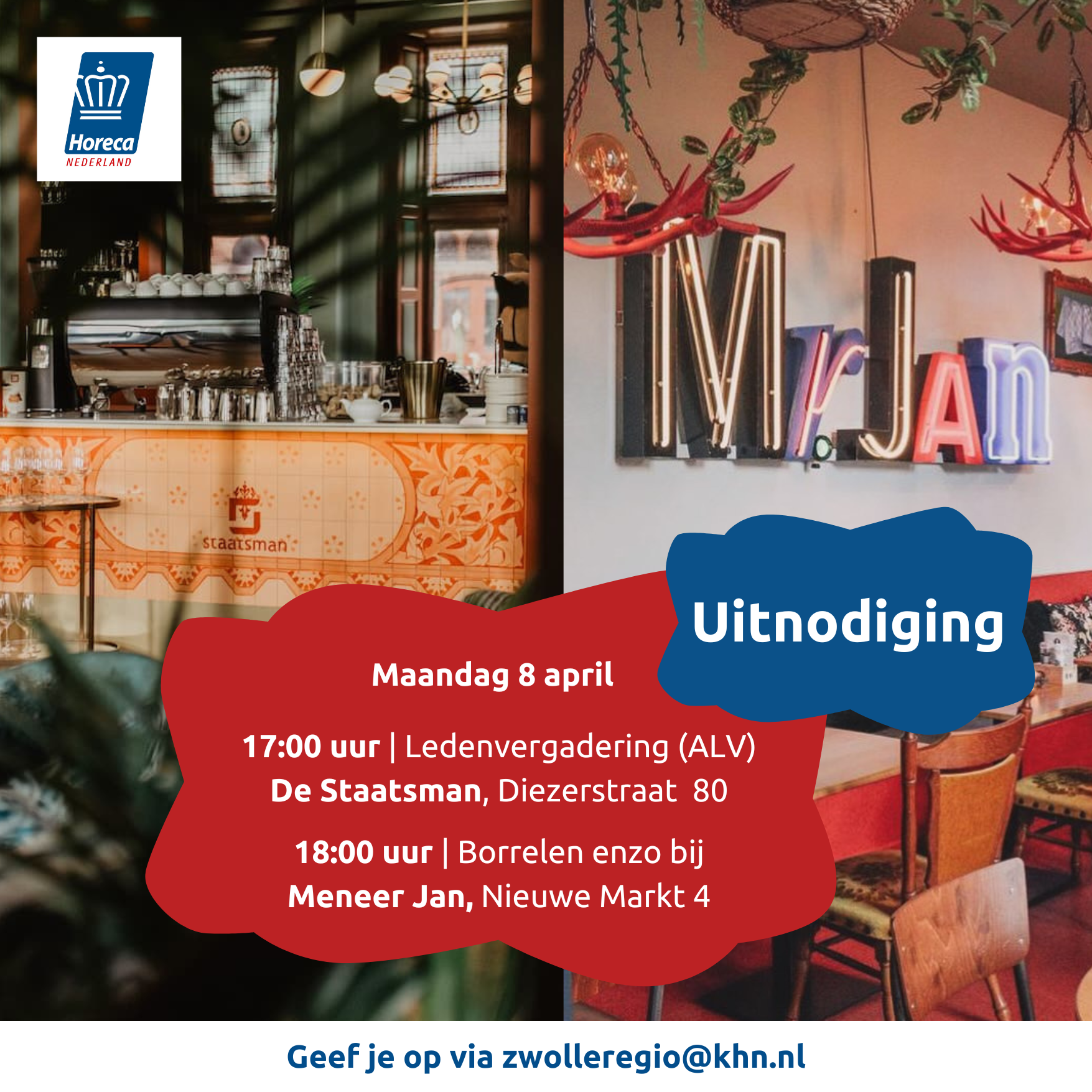 Uitnodiging ALV Zwolle regio