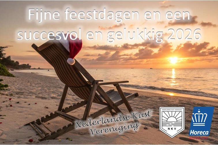 Feestdagengroet strand 2025