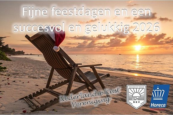 Feestdagengroet strand 2025