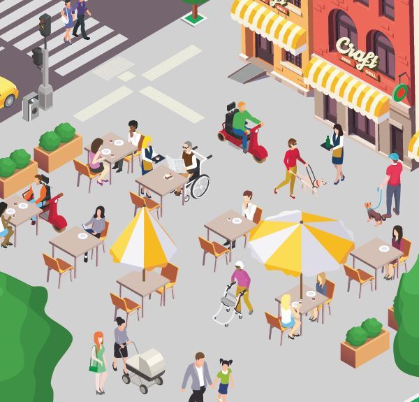 Foto toegankelijk terras