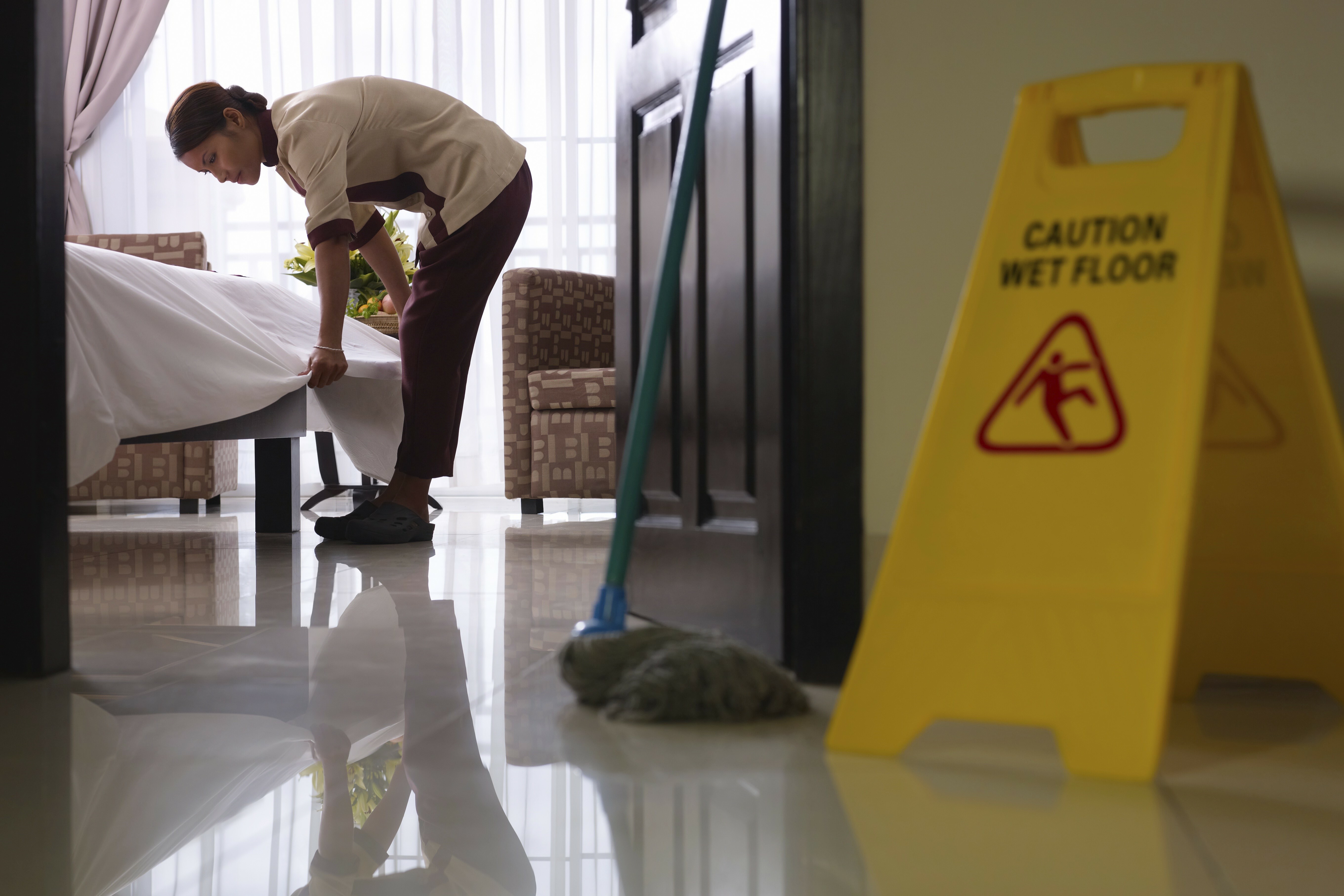 Hotel personeel schoonmaak