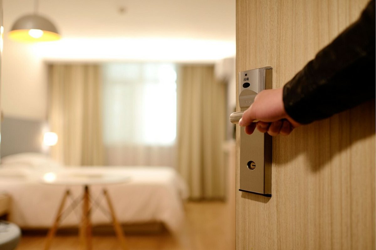 Hotelkamer deur