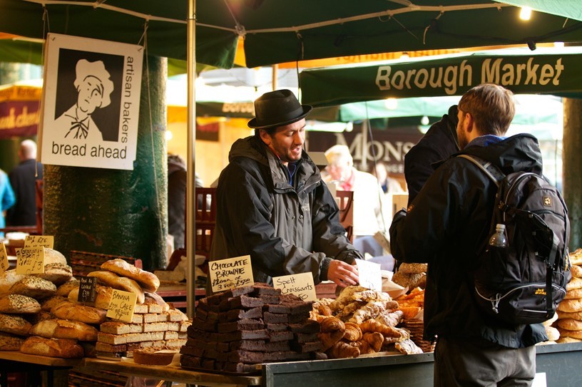 Bakkerskraam Londen Borourgh Market