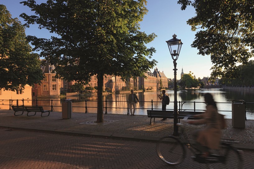 Hofvijver Den Haag Torentje Eerste en Tweede Kamer gebouwen