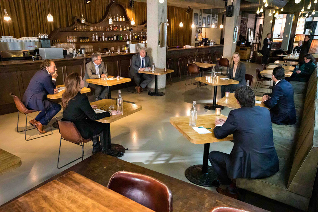 Koningin Maxima steekt horeca een hart onder de riem in Amsterdam