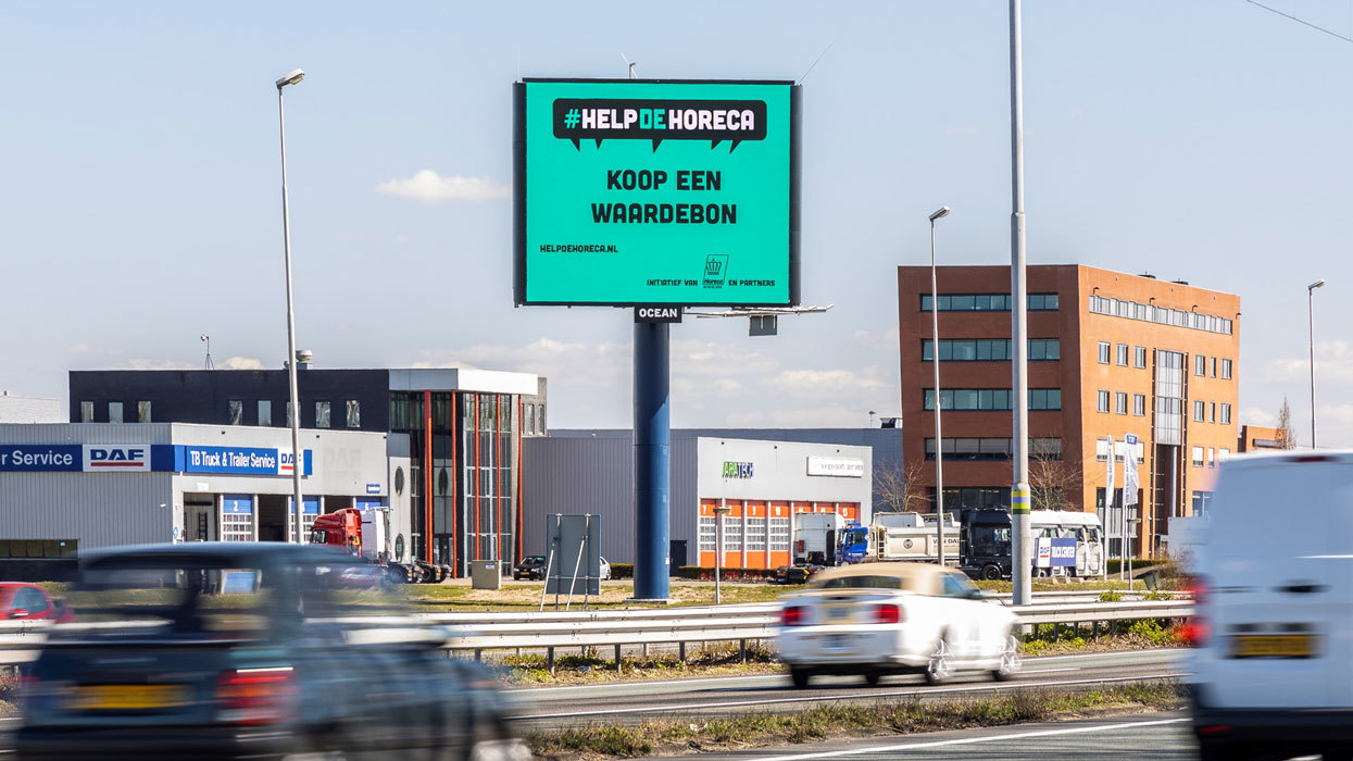 Billboard help de horeca langs snelweg