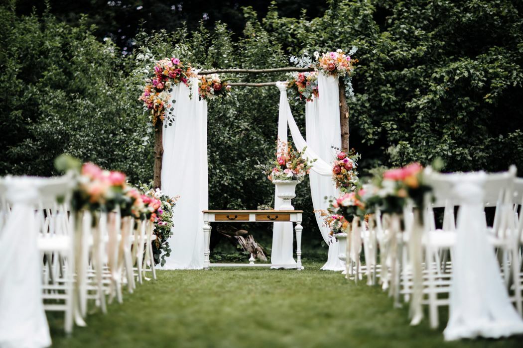 Bruiloft tuin buiten