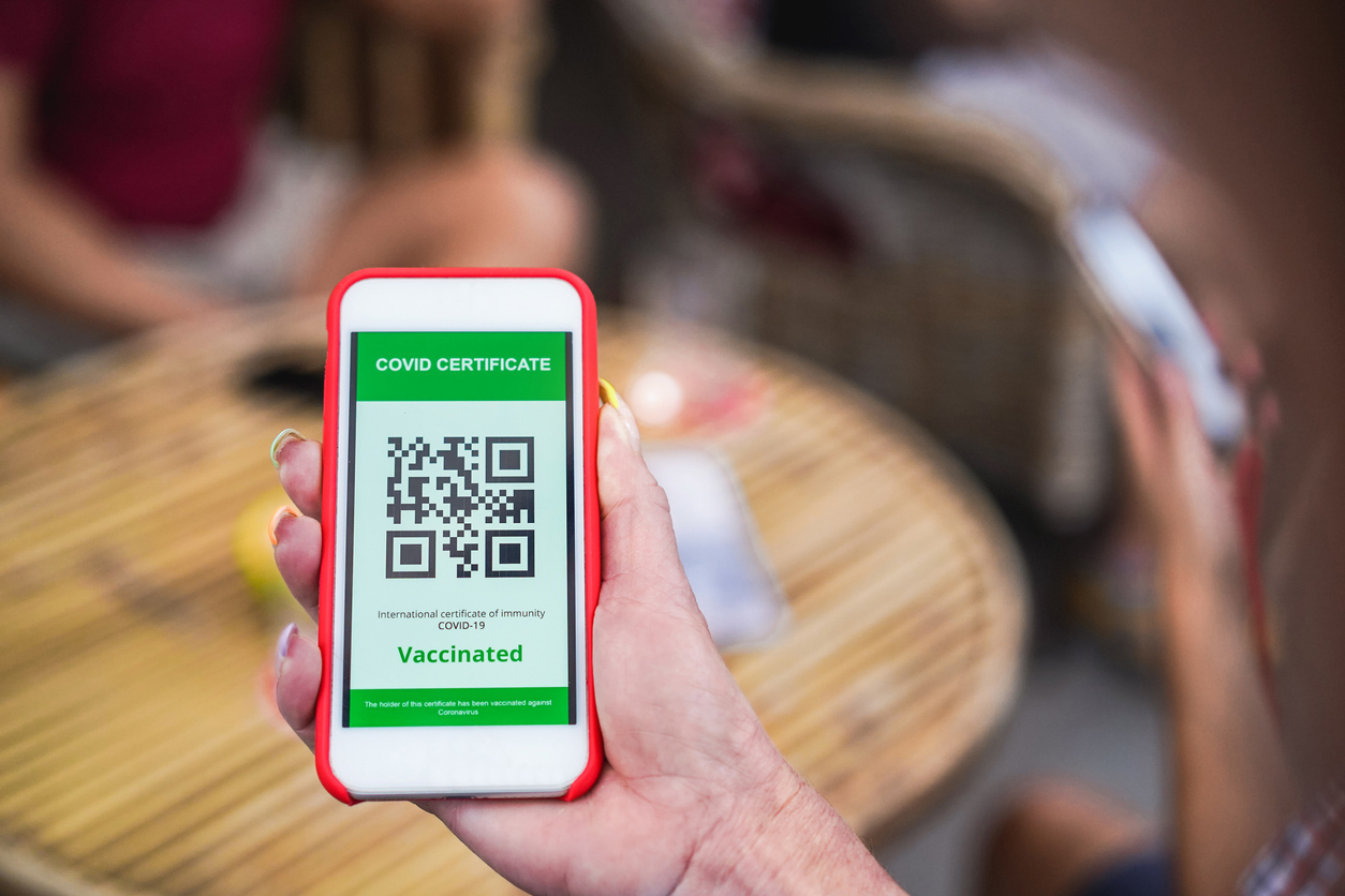 QR-code Coronacheck app telefoon