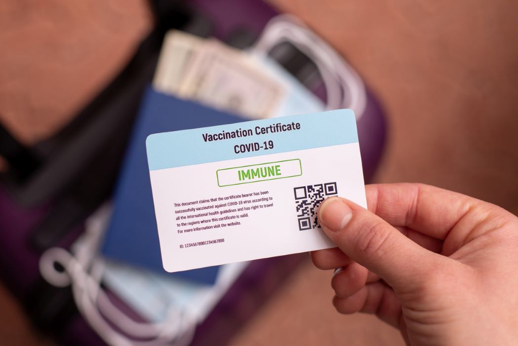 Covid19 corona testbewijs vaccinatie