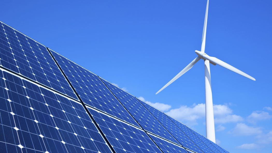 Zonnepanelen en windmolens