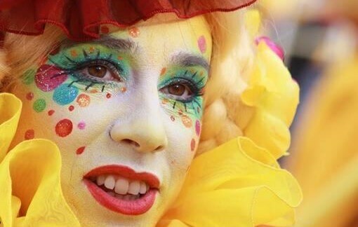 Carnaval vrouw schmink