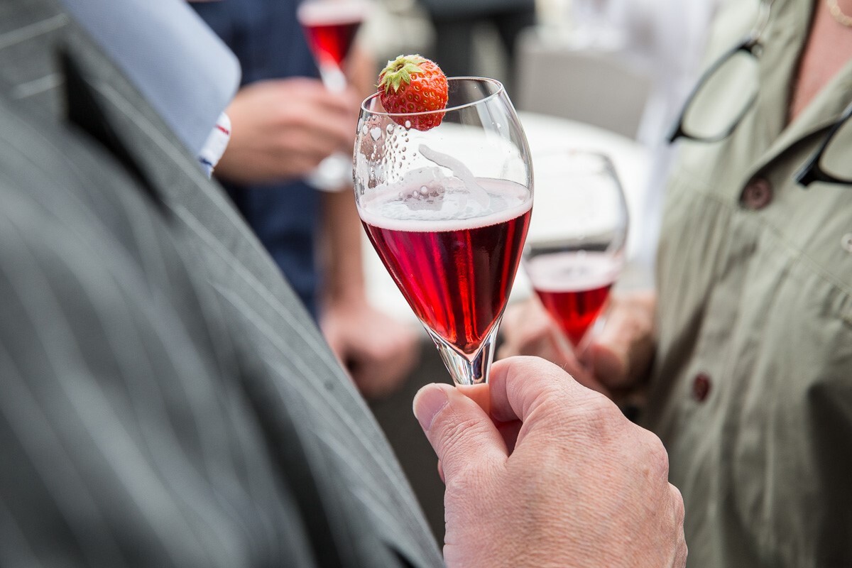 Bubbels drankje proosten