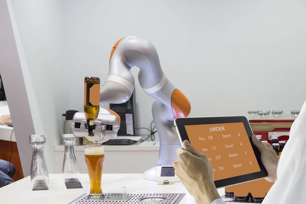Robotarm bier innovatie robotiseringen