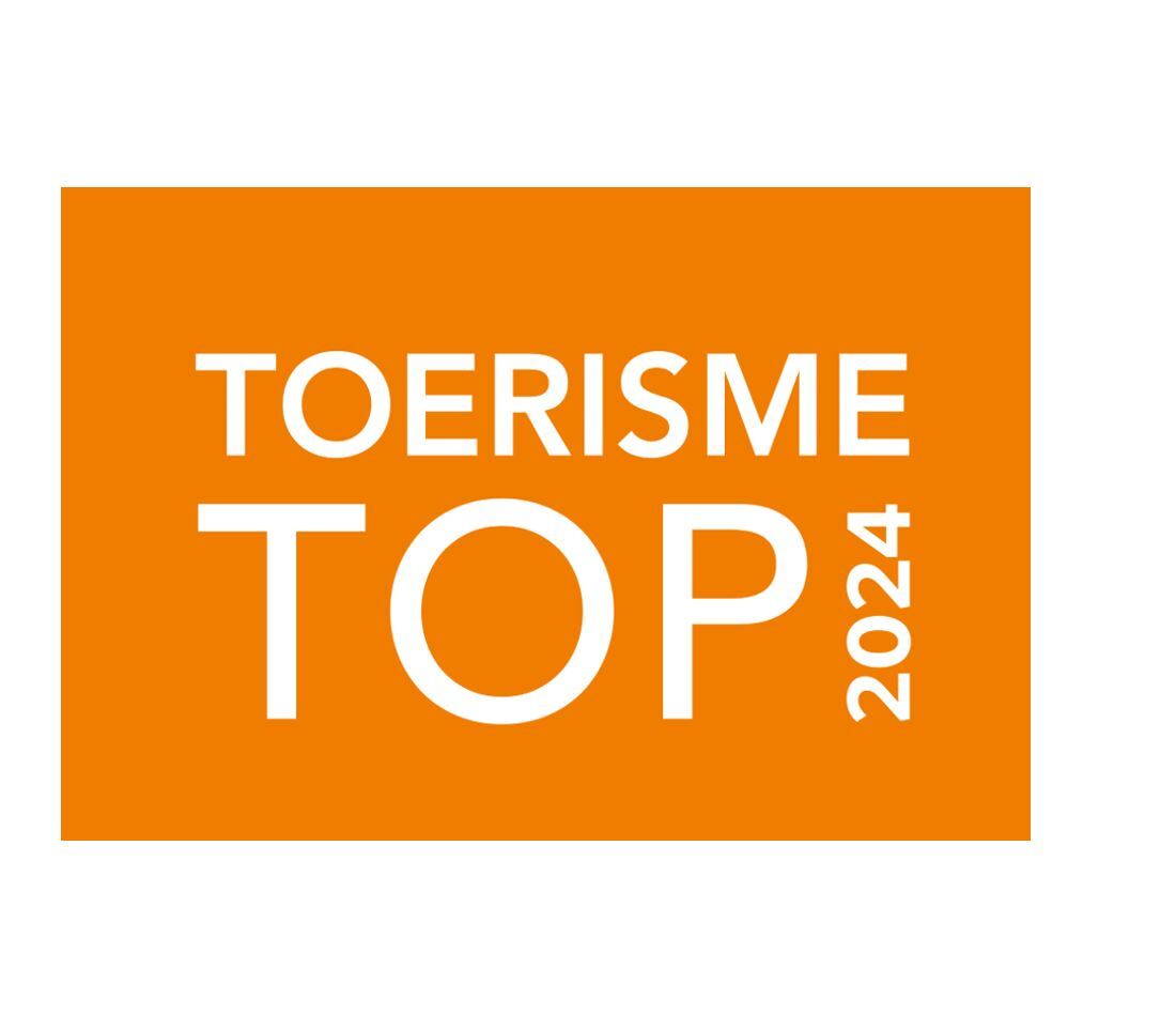 Toeristen top oranje wit